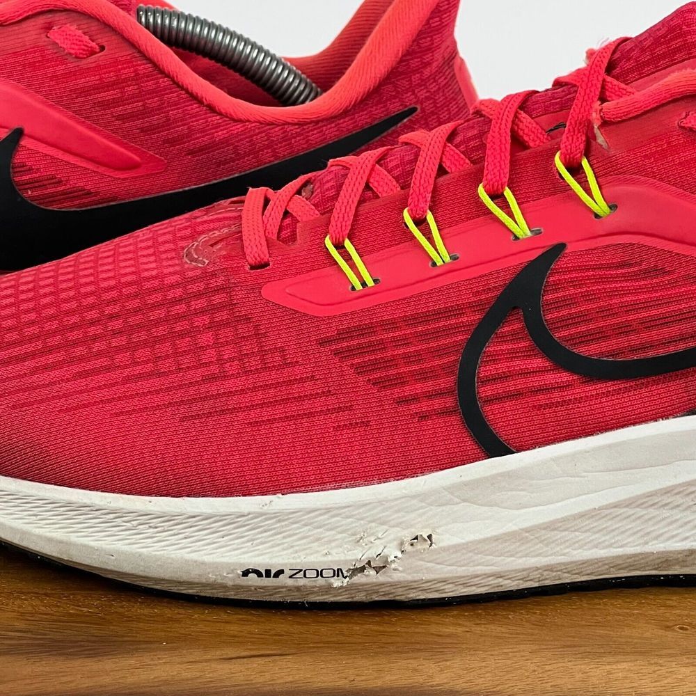 Mens Nike Air Zoom Pegasus 39 Red Athletic Running Sneakers‎ Shoes Size 12 M GUC - Picture 3 of 10